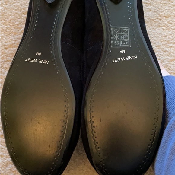 Nine West Black Suede Flats - Picture 2 of 2